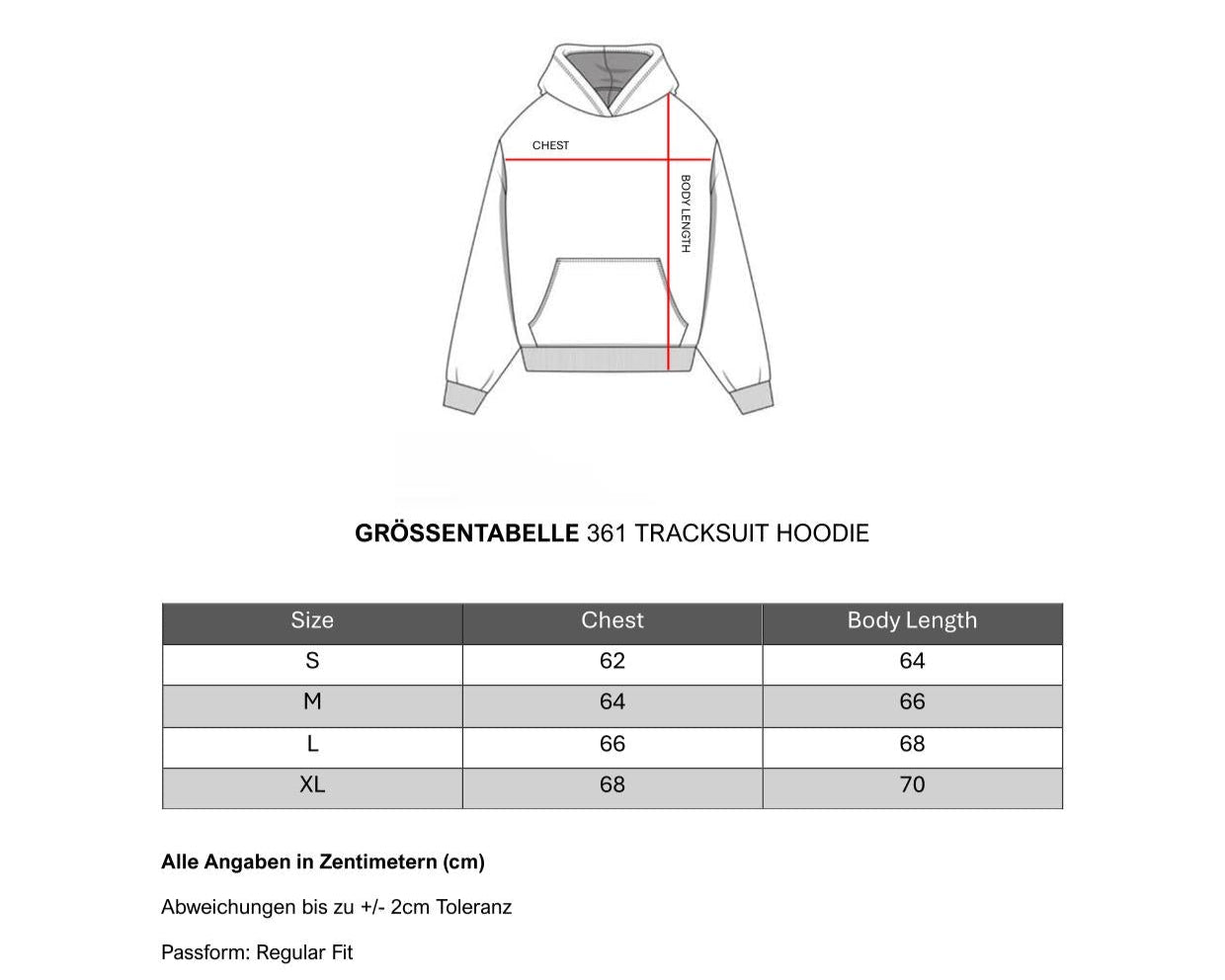 361 Grey Track - Hoodie - True Die 361